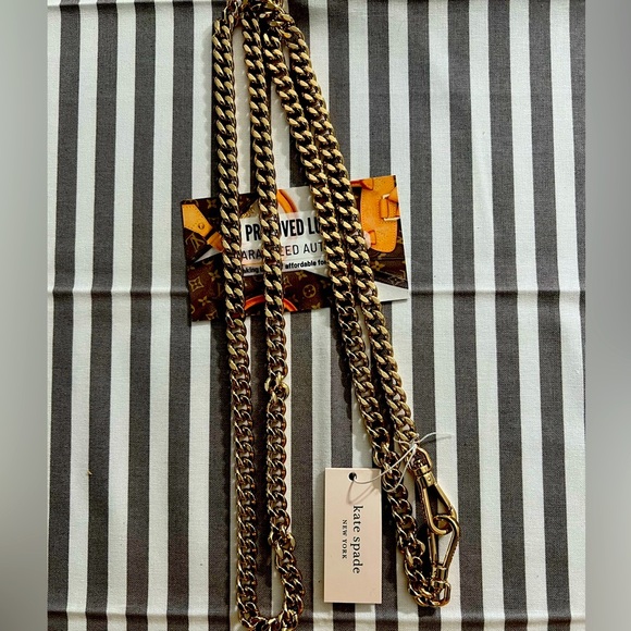 NWT Rose Gold Kate Spade Chain Strap - Picture 1 of 2